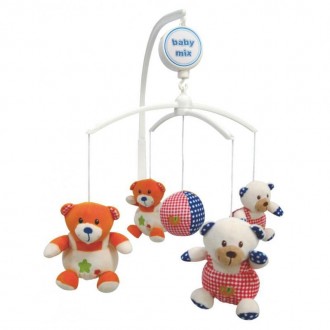 Детский музыкальный, плюшевый, механический мобиль для кроватки Baby Mix, мишки,. Киев. фото 1 Детский музыкальный, плюшевый, механический мобиль для кроватки Baby Mix, мишки,. Киев. фото 1