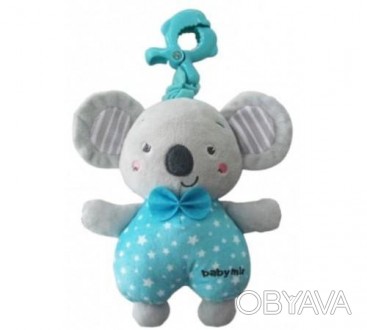 Плюшевая детская игрушка-подвеска на коляску коала Baby Mix, с музыкой, ребенку