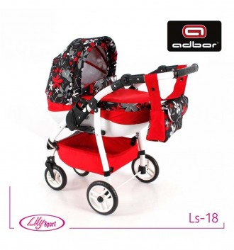 Детская коляска для куклы Adbor Lily Sport, детям от 2 лет, ручка с регулировкой. Киев. фото 1 Детская коляска для куклы Adbor Lily Sport, детям от 2 лет, ручка с регулировкой. Киев. фото 1