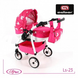 Детская коляска для куклы Adbor Lily Sport, от 3 лет, легкие пинопластовые колес. Киев. фото 1 Детская коляска для куклы Adbor Lily Sport, от 3 лет, легкие пинопластовые колес. Киев. фото 1
