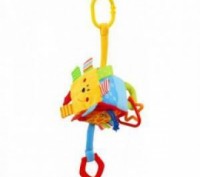 Детский кубик развивающий плюшевый на клипсе Baby Mix, в коляску, с рождения, му. Киев. фото 1