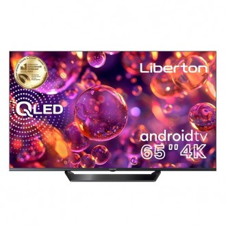 Телевизор QLED 65" (165 см) с безрамочным корпусом LIBERTON LTV-65Q01AT и голосо. . фото 2