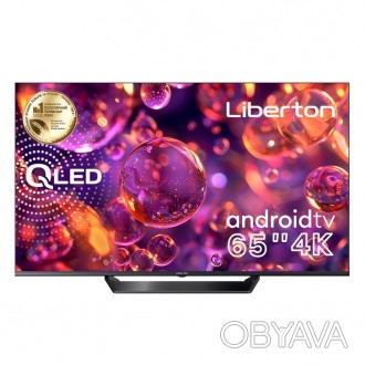 Телевизор QLED 65" (165 см) с безрамочным корпусом LIBERTON LTV-65Q01AT и голосо. . фото 1