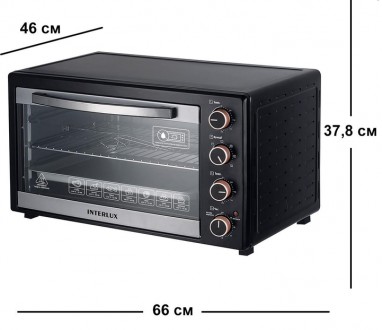 
Электрическая печь INTERLUX ILEO-0062BG - компактное бытовое устройство, предна. . фото 3