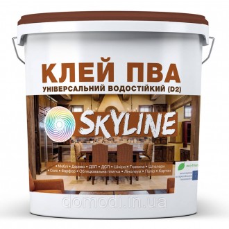 Поливинилацетатный клей SkyLine (Скайлайн) белый универсальный
Водно-дисперсионн. . фото 2