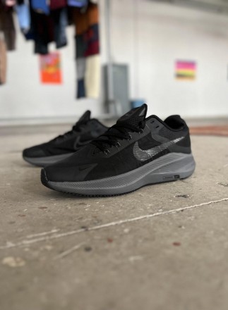 Кроссовки мужские черные Nike Zoom Air Running Black Grey 
Мужские кроссовки Най. . фото 4