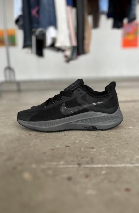 Кроссовки мужские черные Nike Zoom Air Running Black Grey 
Мужские кроссовки Най. . фото 2