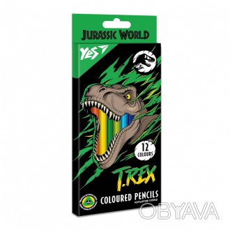 Олівці кольорові YES 12 кол. "Jurassic World"