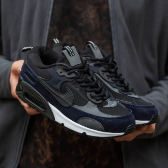 Кроссовки мужские черные Nike Air Max 90 Futura Black Blue
Черные мужские кроссо. . фото 2