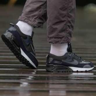 Кроссовки мужские черные Nike Air Max 90 Futura Black Blue
Черные мужские кроссо. . фото 11