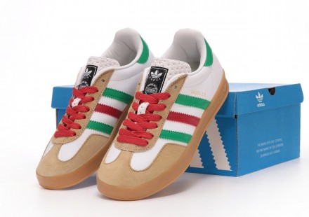 Кроссовки женские белые Adidas x Gucci Gazelle White Green Red
Невероятная расцв. . фото 9