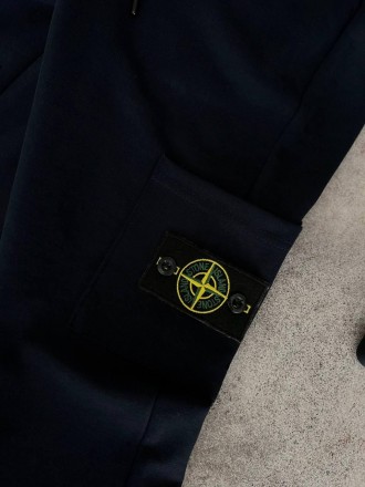 
Спортивные штаны мужские синие весна-осень фирменные Stone Island (Стон Айленд). . фото 7