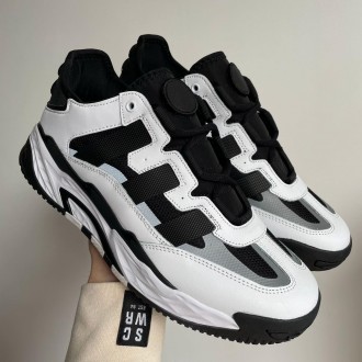  Кроссовки мужские черно-белые Adidas Niteball White Black
Спортивные мужские кр. . фото 2