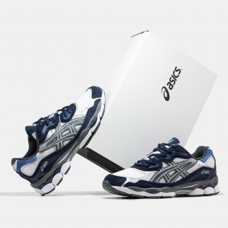 Кроссовки мужские белые Asics Gel-NYC White Blue
Представляем вам крутые мужские. . фото 7