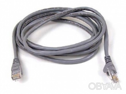 Патч-корд литий, UTP, RJ45, Cat.5e, 2m, сірий