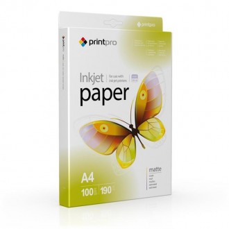Фотопапiр PrintPro матовий 190г/м2 A4 100арк. (PME190100A4). Харків. фото 1 Фотопапiр PrintPro матовий 190г/м2 A4 100арк. (PME190100A4). Харків. фото 1
