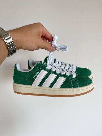 Кроссовки мужские зеленые Adidas Campus Dark Green White
Мужские кроссовки Адида. . фото 2