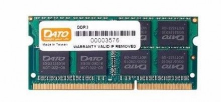 Модуль пам`ятi SO-DIMM 8GB/1600 DDR3 Dato (DT8G3DSDLD16). Харьков. фото 1 Модуль пам`ятi SO-DIMM 8GB/1600 DDR3 Dato (DT8G3DSDLD16). Харьков. фото 1
