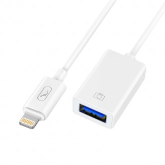 - Адаптер Lightning до USB - Підтримка OTG - USB 3.0 (60Mb/s) - Легкий та портат. . фото 2