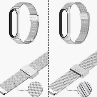 Ремінець Metal BeCover для Xiaomi Mi Smart Band 7 - завжди буде стильно виглядат. . фото 4