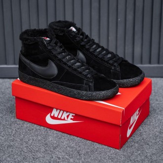 Кроссовки зимние мужские черные Nike Blazer Black
Мужские зимние кроссовки Nike . . фото 7