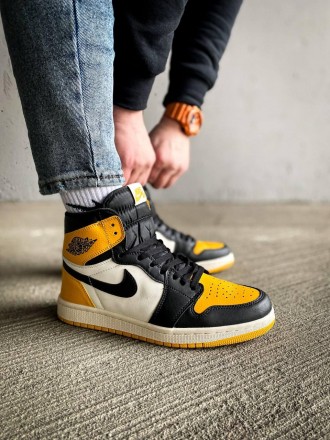 Кроссовки мужские черно-желтые Jordan 1 Mid "Yellow Black"
Стильная черно-желтая. . фото 10