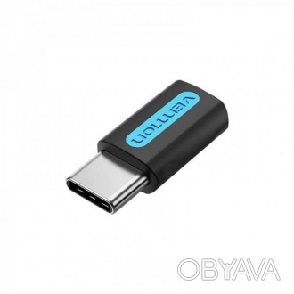 Адаптер Vention USB-C(M) - MicroUSB 2.0(F) OTG. Хороше рішення у разі проблем із. . фото 1