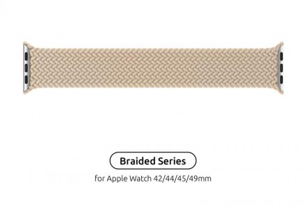 Ремінець Armorstandart Braided Solo Loop для Apple Watch 42mm/44mm/45mm/49mm Bei. Харків. фото 1 Ремінець Armorstandart Braided Solo Loop для Apple Watch 42mm/44mm/45mm/49mm Bei. Харків. фото 1