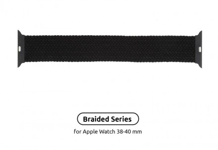 Ремінець Armorstandart Braided Solo Loop для Apple Watch 38mm/40mm/41mm Charcoal. Харків. фото 1 Ремінець Armorstandart Braided Solo Loop для Apple Watch 38mm/40mm/41mm Charcoal. Харків. фото 1
