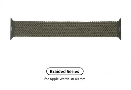 Ремінець Armorstandart Braided Solo Loop для Apple Watch 38mm/40mm/41mm Invernes. Харків. фото 1 Ремінець Armorstandart Braided Solo Loop для Apple Watch 38mm/40mm/41mm Invernes. Харків. фото 1