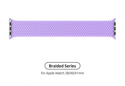 Ремінець Armorstandart Braided Solo Loop для Apple Watch 38mm/40mm/41mm Lavender. Харків. фото 1 Ремінець Armorstandart Braided Solo Loop для Apple Watch 38mm/40mm/41mm Lavender. Харків. фото 1