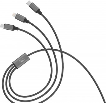 3in1 Lightning/Type-C/Micro USB 2.4A. . фото 2