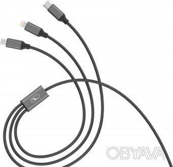 3in1 Lightning/Type-C/Micro USB 2.4A. . фото 1