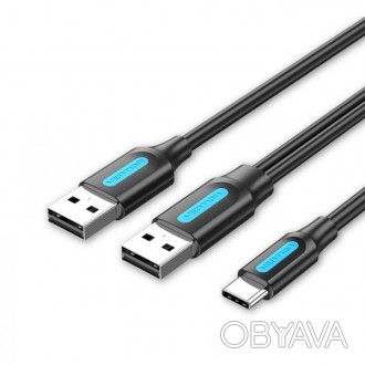 Цей кабель USB підтримує високошвидкісну передачу даних USB 2.0 зі швидкістю до . . фото 1