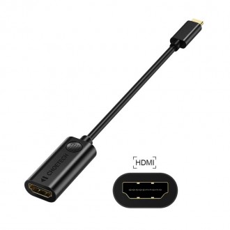 Перехідник USB C на HDMI CHOETECH USB C до HDMI Adapter дозволяє підключити прис. . фото 3