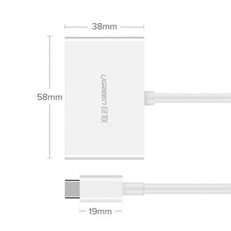 Перехідник Ugreen USB Type C to HDMI + VGA ММ123 додає USB Type C пристроям два . . фото 3