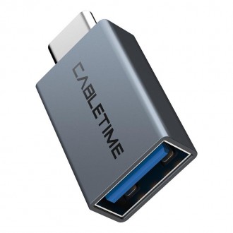 Адаптер Cabletime USB - USB Type-C V 3.0 (F/M) OTG Black (CP76G). Харків. фото 1 Адаптер Cabletime USB - USB Type-C V 3.0 (F/M) OTG Black (CP76G). Харків. фото 1
