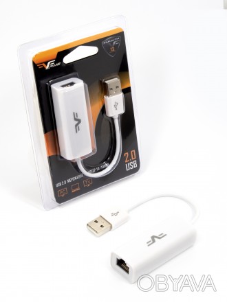 Колір білий USB 2,0 Швидкість:100Mbit роз’єм підключення: USB TYPE-А. . фото 1