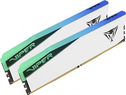 Продуктивна DRAM-пам’ять Viper Elite 5 RGB DDR5 Єдиний у своєму роді білий алюмі. . фото 5