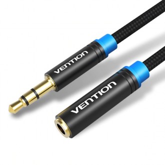 Кабель Vention Audio 3.5 mm M - 3.5 mm F призначений для передачі аналогових сте. . фото 2