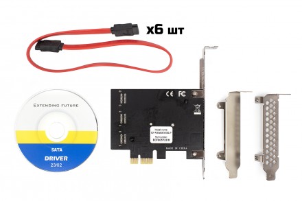 Контролер Frime (ECF-PCIEto6SATAIII002.LP) PCI-Ex1-6xSata III, 88SE9215+ASM1093. Харьков. фото 1 Контролер Frime (ECF-PCIEto6SATAIII002.LP) PCI-Ex1-6xSata III, 88SE9215+ASM1093. Харьков. фото 1