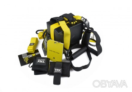 Відмінністю підвісних тренувальних петель TRX PRO Pack-3 є обгумовані ручки, пот. . фото 1