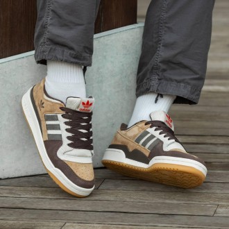 Кроссовки мужские белые Adidas Forum 84 Low CL Alumin Branch Brown
Шикарные клас. . фото 9