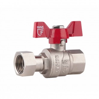 Кран кульовий з накидною гайкою SD Forte 1/2"х ВР для води прямий SF260W15. Харків. фото 1 Кран кульовий з накидною гайкою SD Forte 1/2"х ВР для води прямий SF260W15. Харків. фото 1