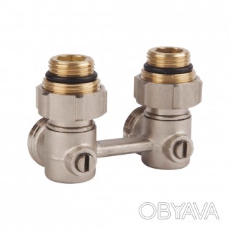 Кран кульовий SD Forte 3/4"х1/2" для радіатора кутовий з нижнім підключенням. Ви. . фото 1