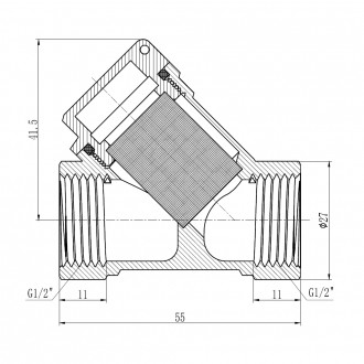 Фільтр SD Forte підключення 1/2" застосовується для очищення газу в системі газо. . фото 3