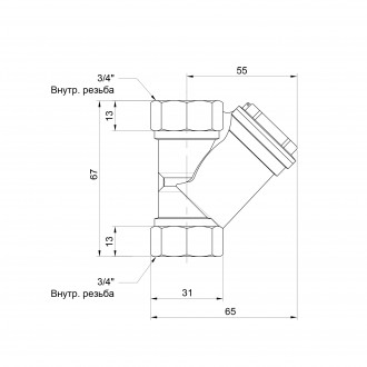 Фільтр SD Forte 3/4" для води нікельований грубої очистки. Виріб виготовляється . . фото 3