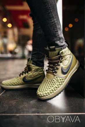 Кроссовки мужские зеленые зимние Nike Duckboot 17