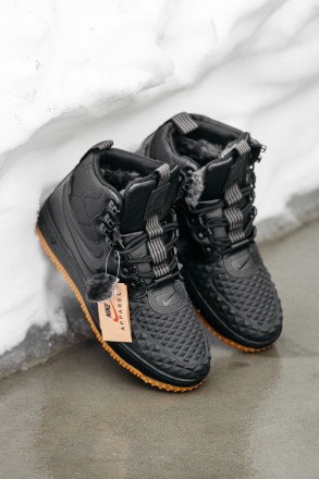 Кроссовки мужские черные зимние Nike Lunar Force 17 Duckboot black
Кроссовки муж. . фото 8