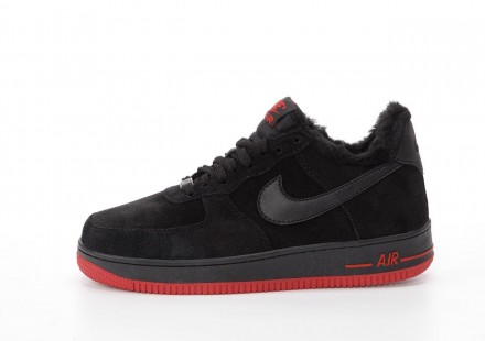 Кроссовки мужские черные зимние Nike Air Force 1 Black Fur
Черные мужские кроссо. . фото 6